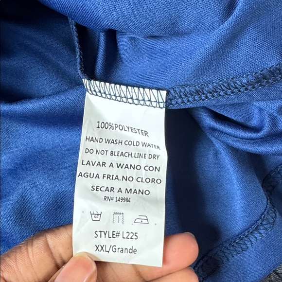 Southern Fried Chics Navy Sequin Dress SIZE 2XL - Picture 3 of 4